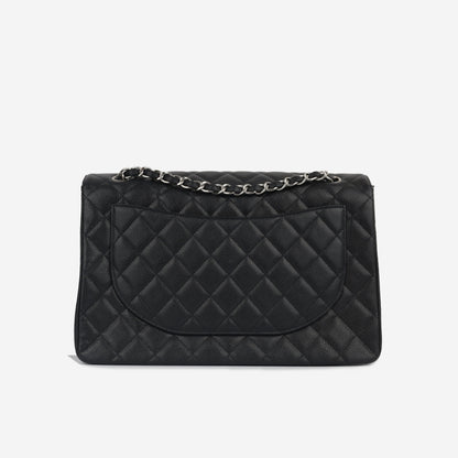 Chanel Classic Flap Lambskin Black Shoulder Bag Style 69