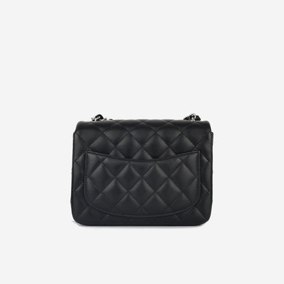 Chanel Classic Flap Lambskin Black Shoulder Bag Style 209