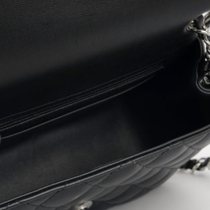Chanel Classic Flap Lambskin Black Shoulder Bag Style 209