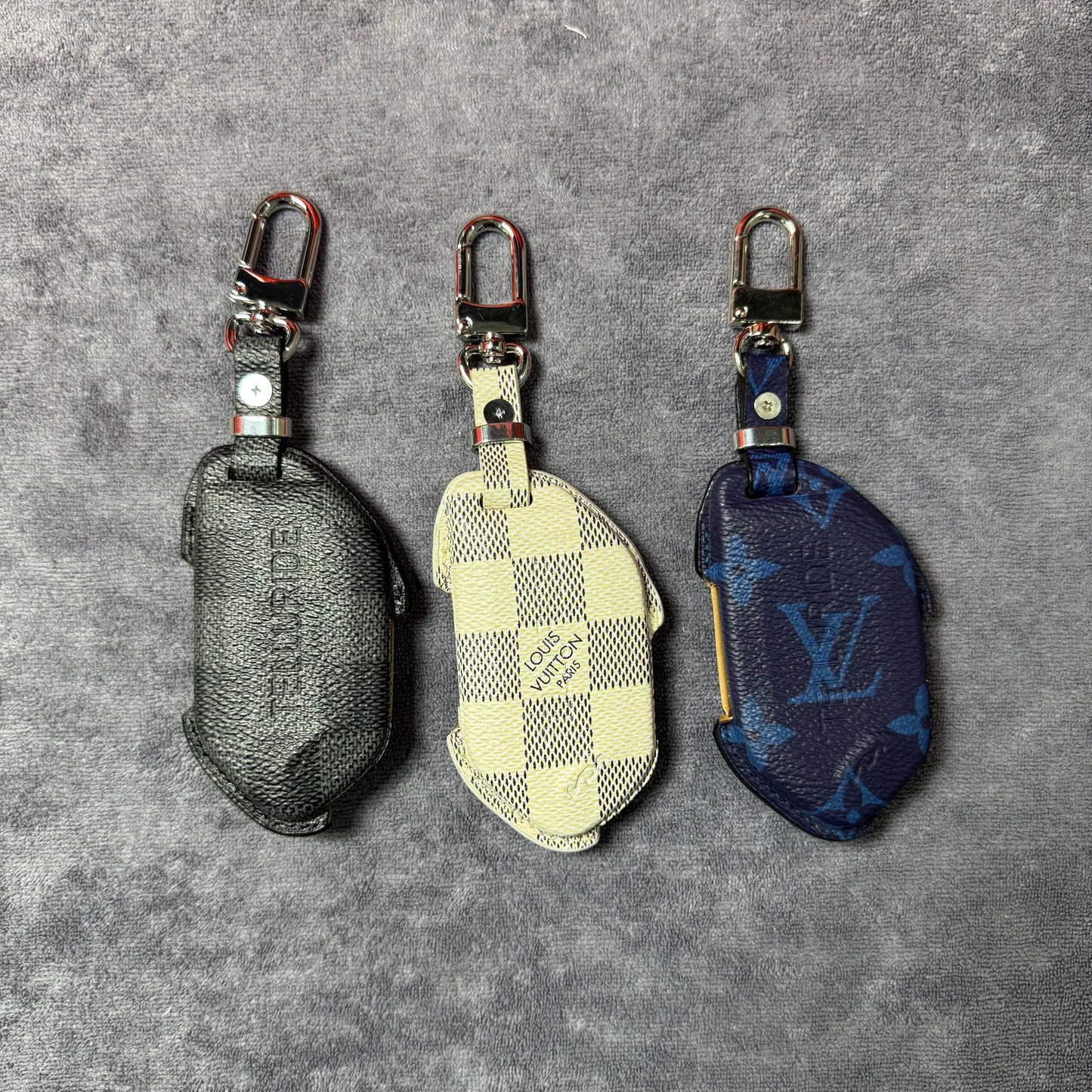 Premium LV Canvas Key Case for KIA – Handmade from Authentic Upcycled Louis Vuitton