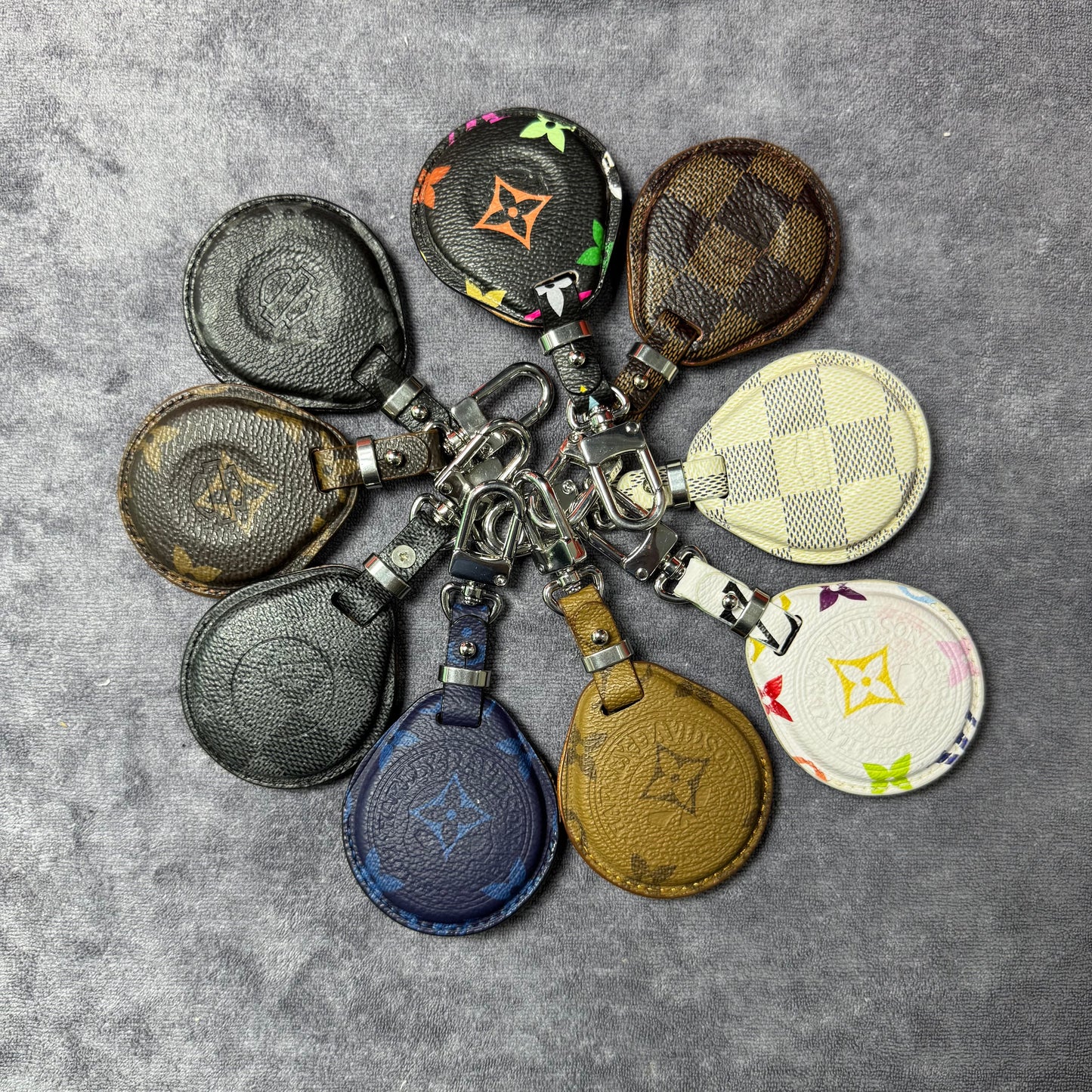 Premium LV Canvas Key Case for Harley D – Handmade from Authentic Upcycled Louis Vuitton