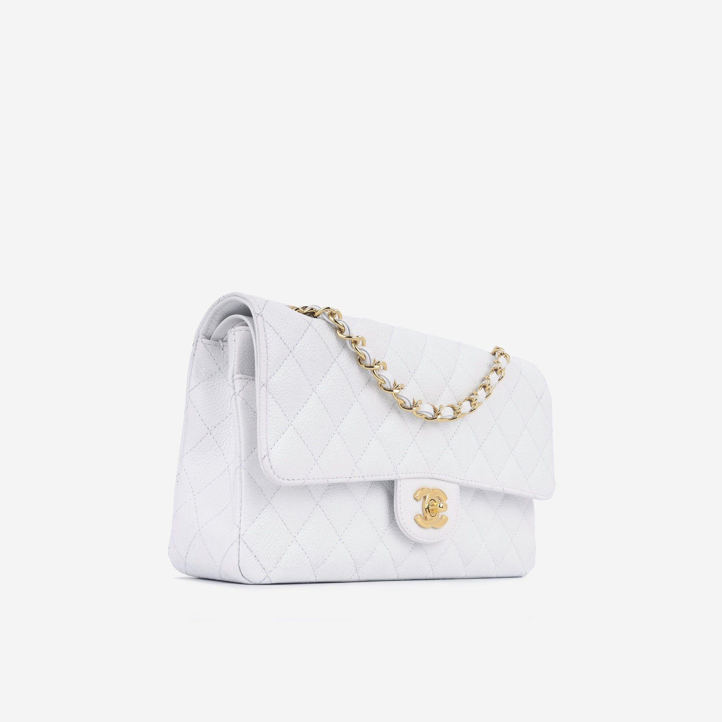 Chanel Classic Flap Caviar Gold Shoulder Bag Style 15