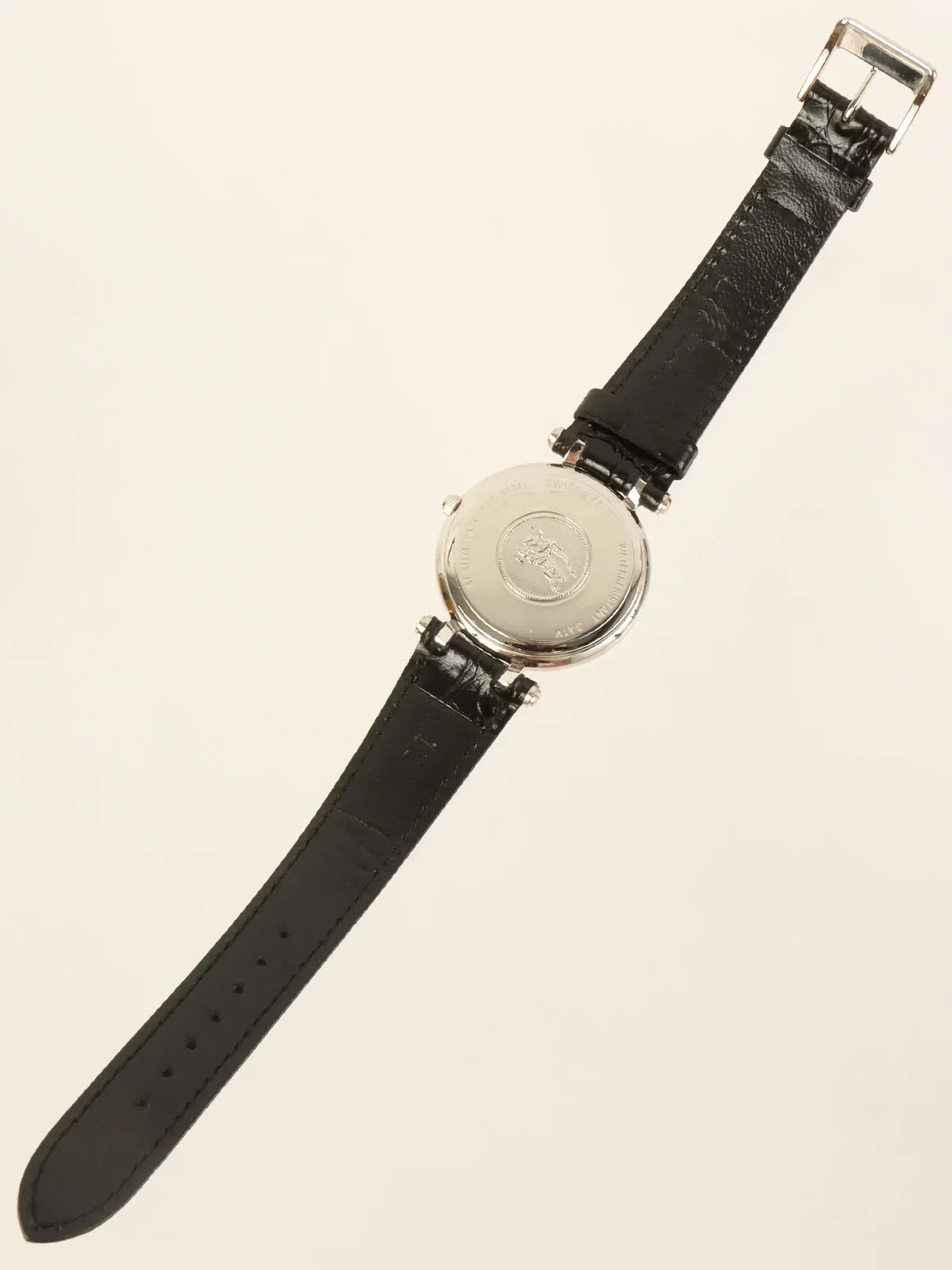 BURBERRY Round Logo Face Watch Silver/Black