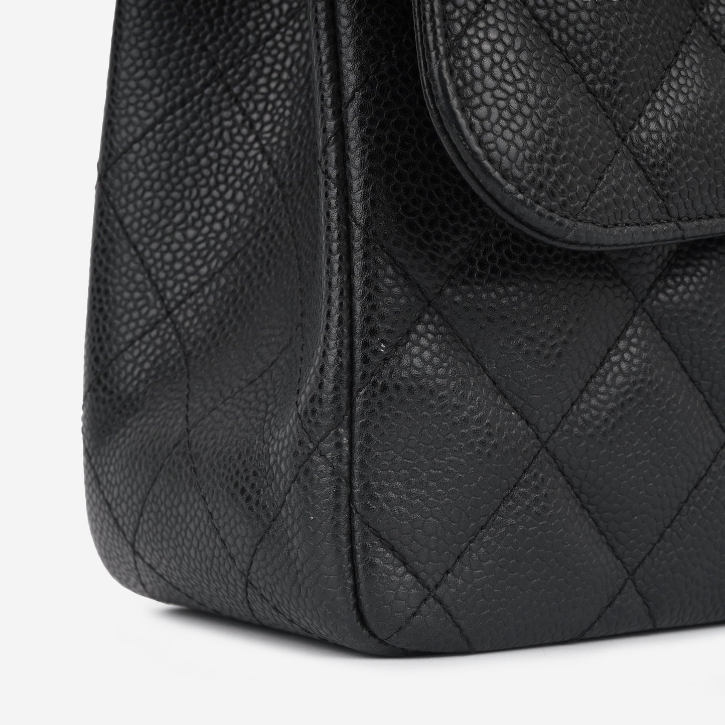 Chanel Classic Flap Lambskin Black Shoulder Bag Style 22