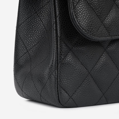 Chanel Classic Flap Lambskin Black Shoulder Bag Style 22