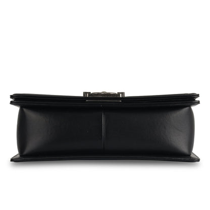 Chanel Boy Bag Lambskin Black Shoulder Bag Style 68
