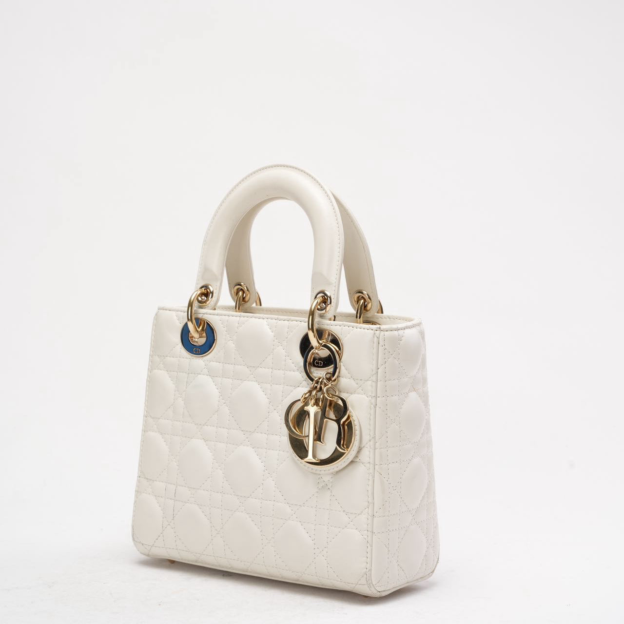 Dior White Small Lady Dior My Abcdior Bag 2022