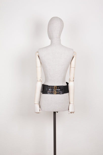 Christian Dior Saddle Waist Belt Bag Black