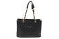 Chanel Quilted Caviar Leather Black Tote Style 4