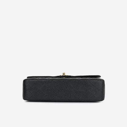 Chanel Classic Flap Lambskin Black Shoulder Bag Style 309