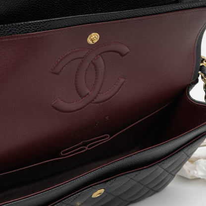 Chanel Classic Flap Lambskin Black Shoulder Bag Style 311