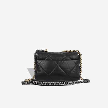 Chanel Chanel 19 Lambskin Black Shoulder Bag Style 16