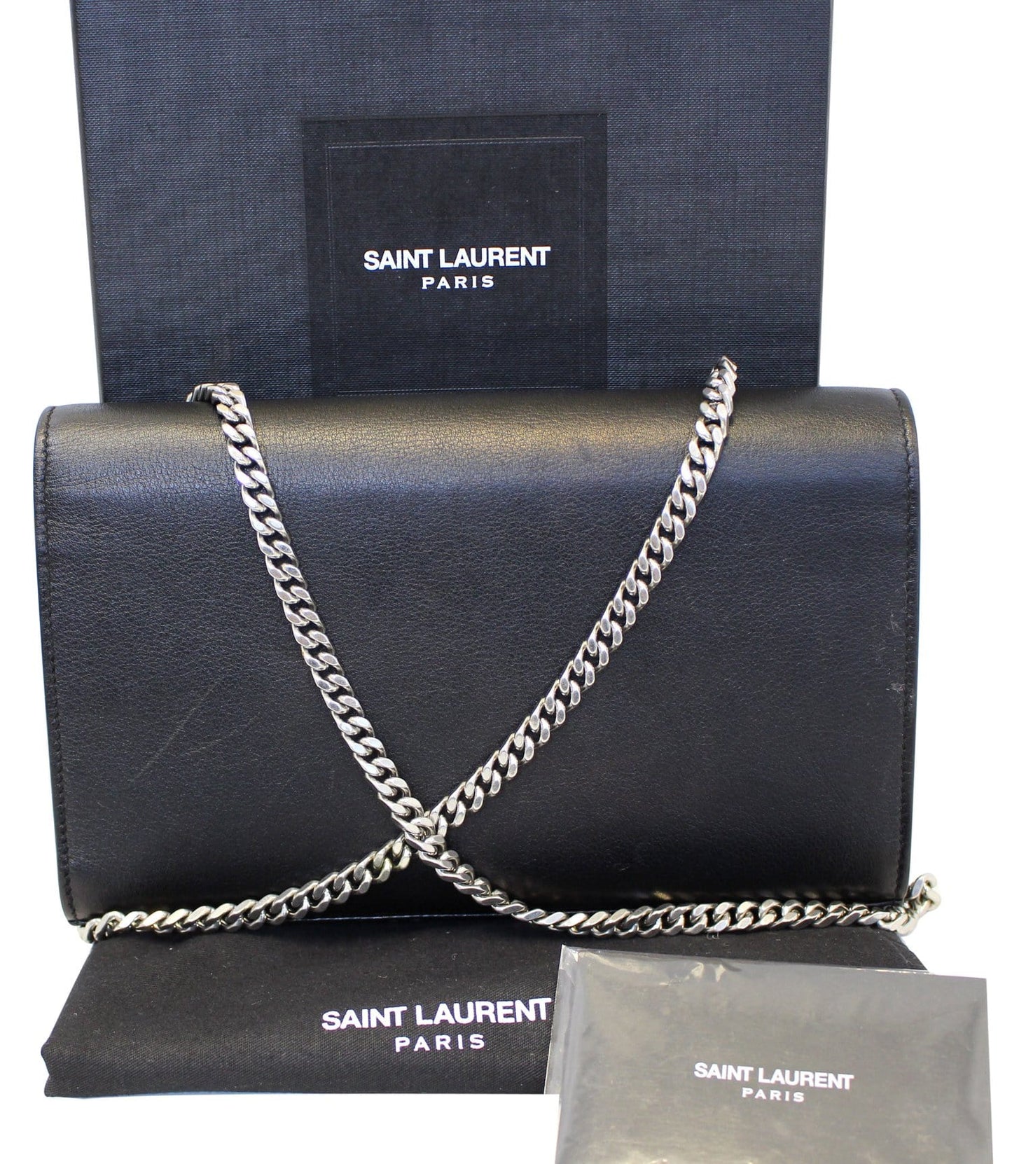 Saint Laurent Kate Leather Black Crossbody