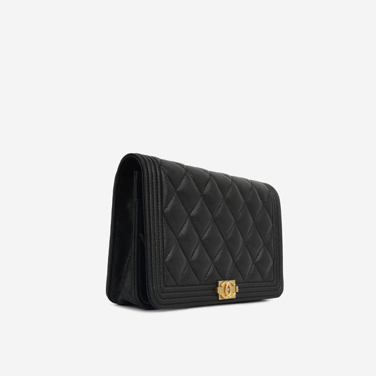 Chanel Boy Bag Lambskin Black Crossbody Style 2
