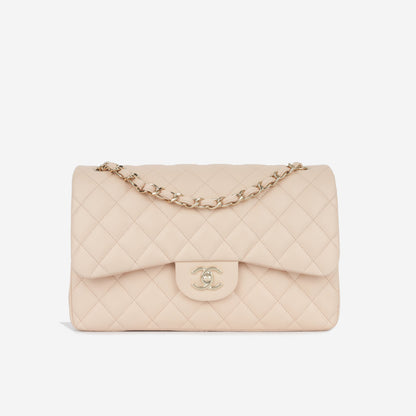 Chanel Classic Flap Lambskin Gold Shoulder Bag Style 10