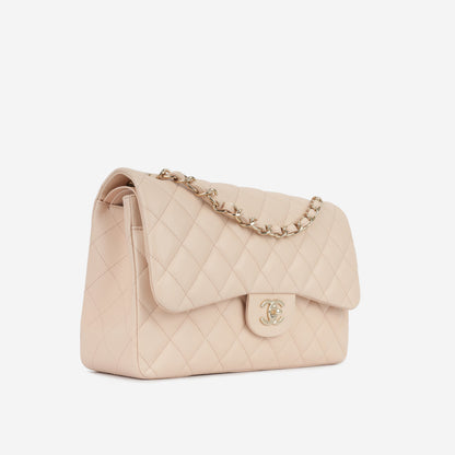 Chanel Classic Flap Lambskin Gold Shoulder Bag Style 10