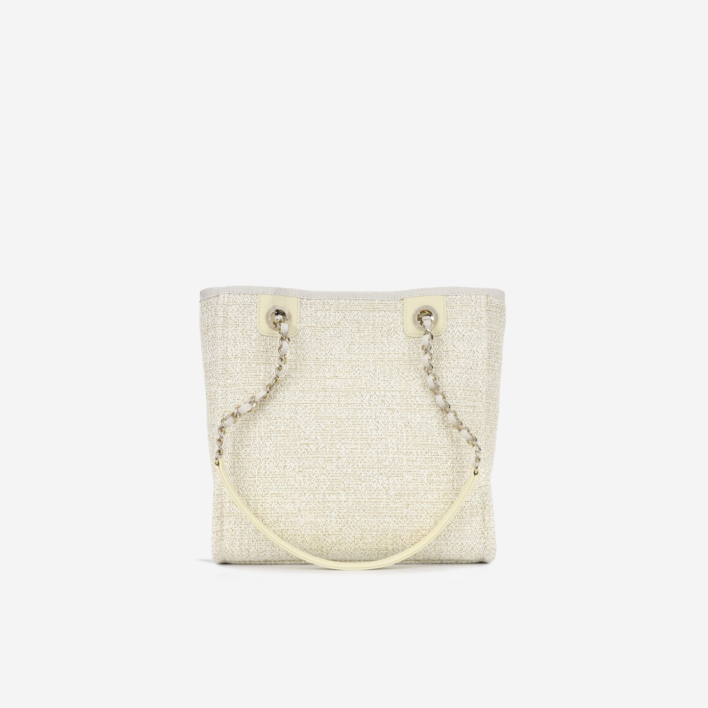 Chanel Deauville Tweed Gold Tote Bag Style 2