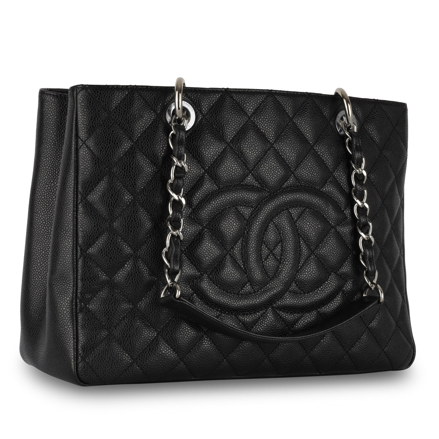 Chanel Shopping Tote Caviar Black Tote Bag Style 13
