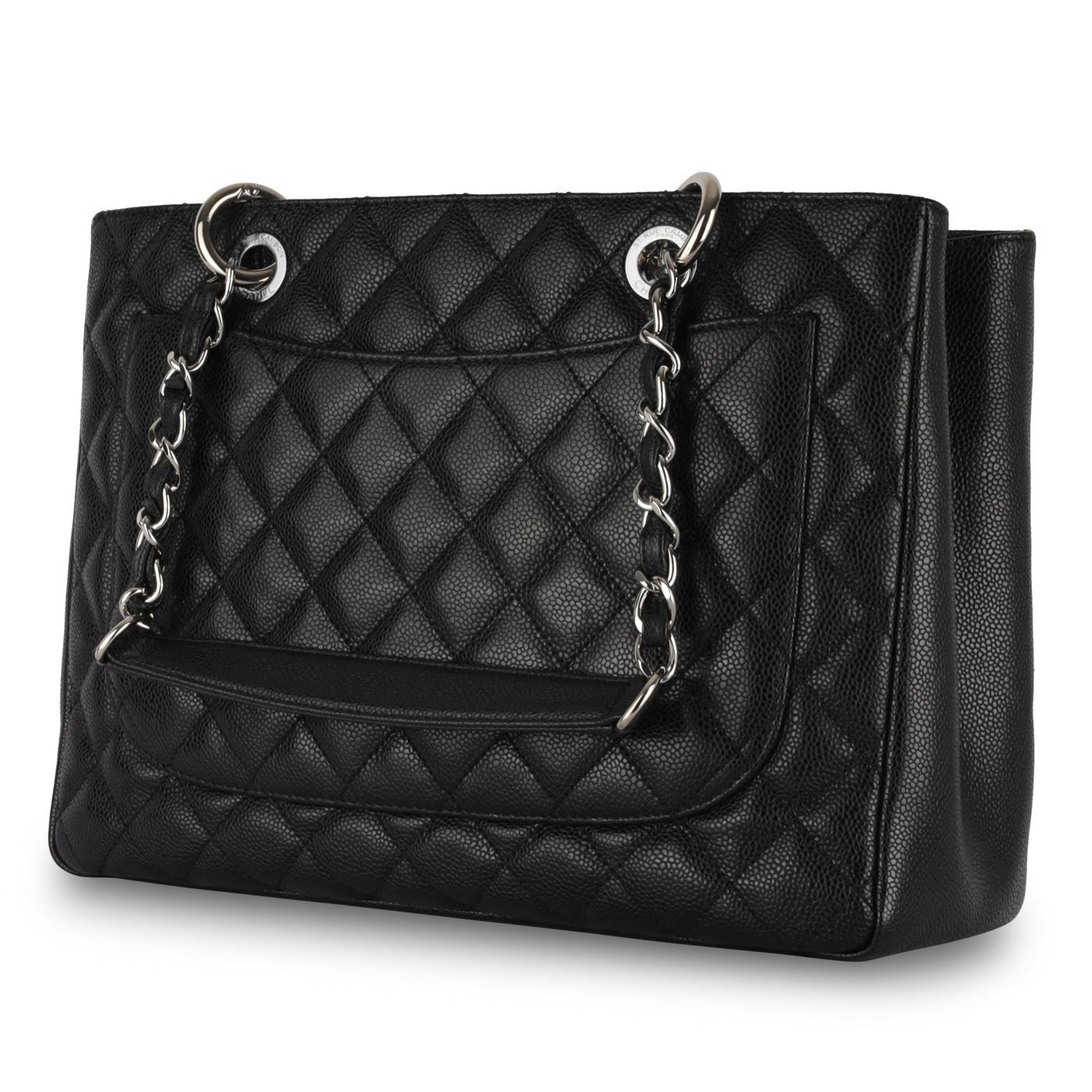 Chanel Shopping Tote Caviar Black Tote Bag Style 13