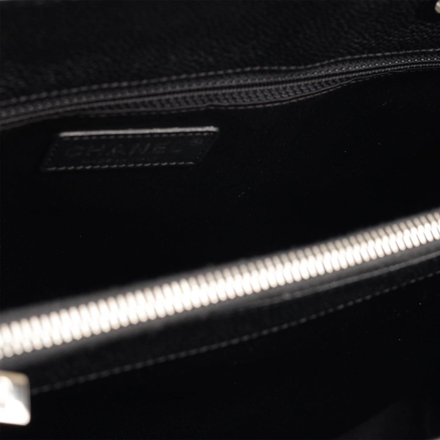 Chanel Shopping Tote Caviar Black Tote Bag Style 13