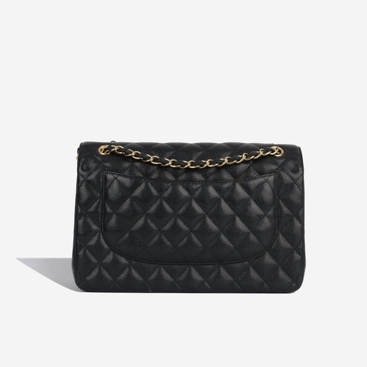 Chanel Classic Flap Caviar Black Shoulder Bag Style 13