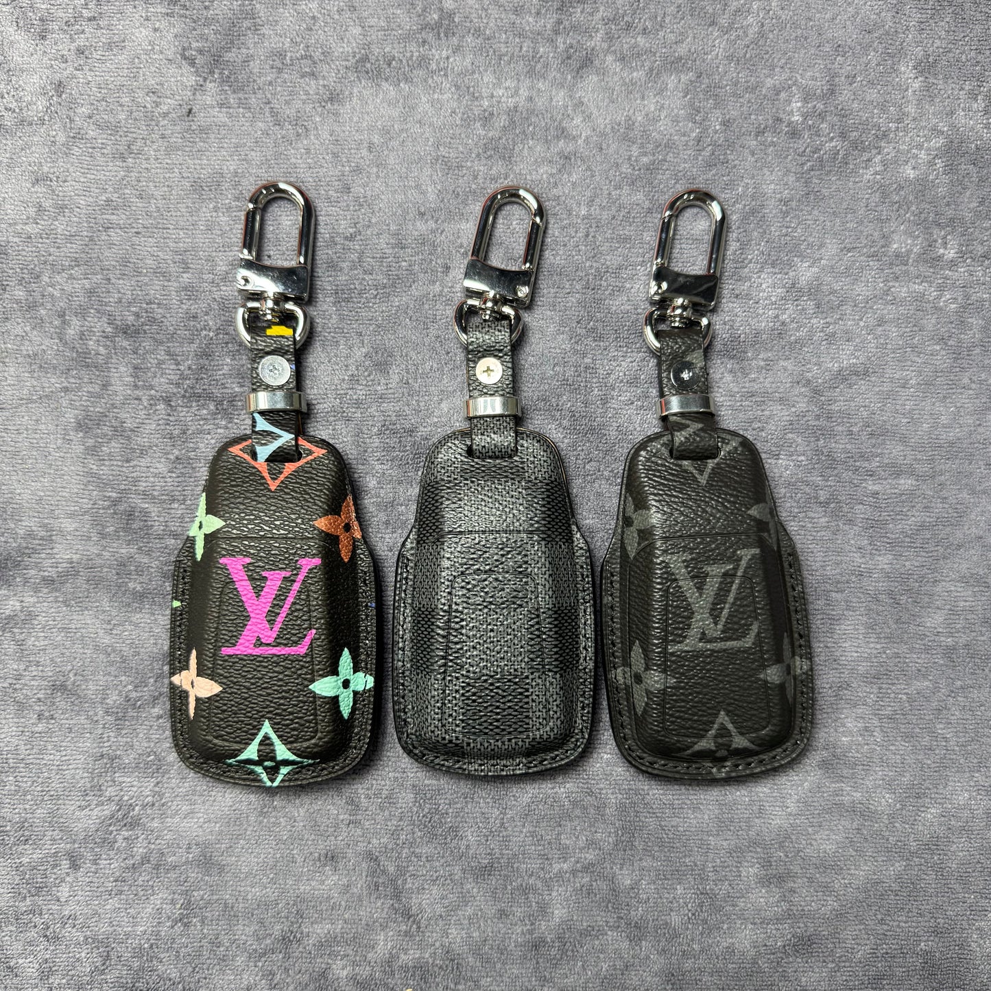 Premium LV Canvas Key Case for Audi 2 – Handmade from Authentic Upcycled Louis Vuitton