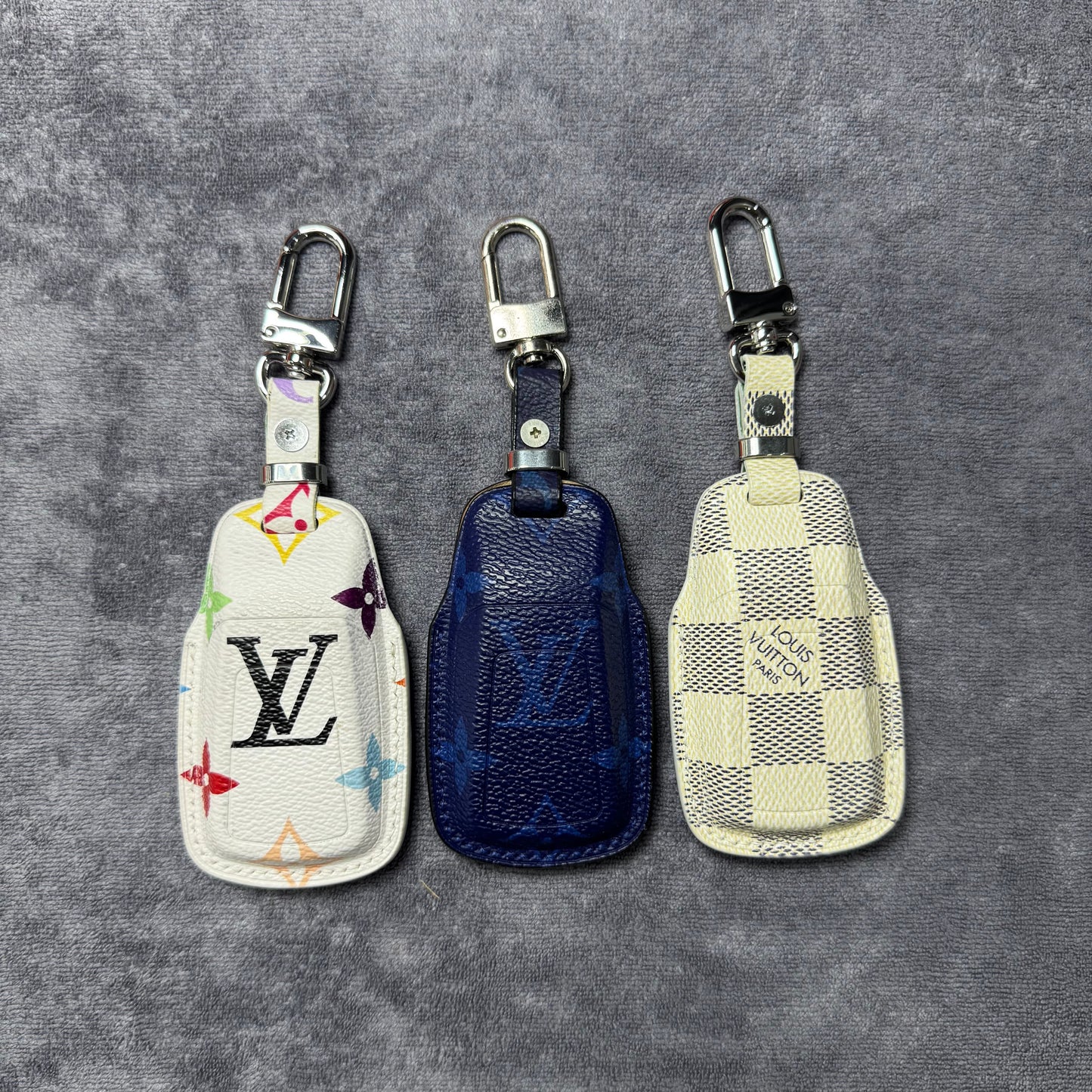 Premium LV Canvas Key Case for Audi 2 – Handmade from Authentic Upcycled Louis Vuitton