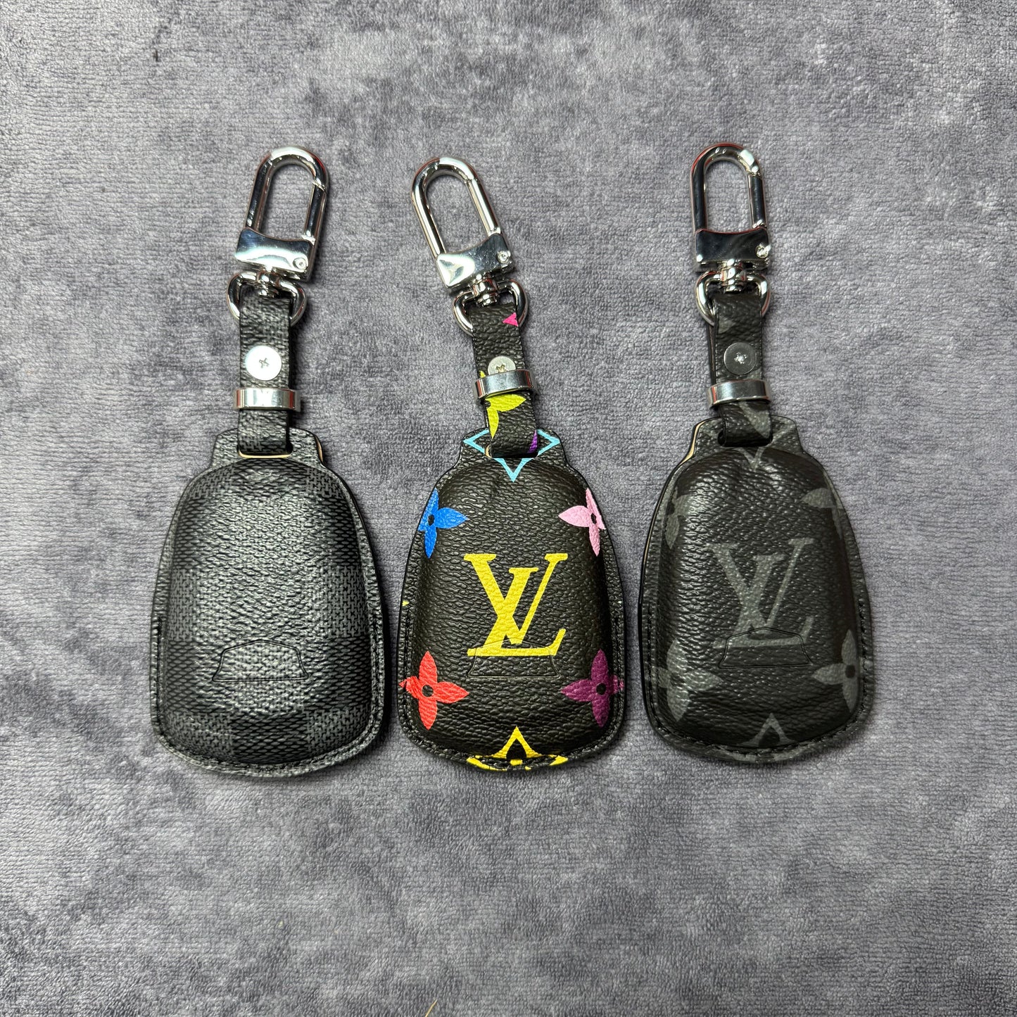 Premium LV Canvas Key Case for Cadillac 2 – Handmade from Authentic Upcycled Louis Vuitton