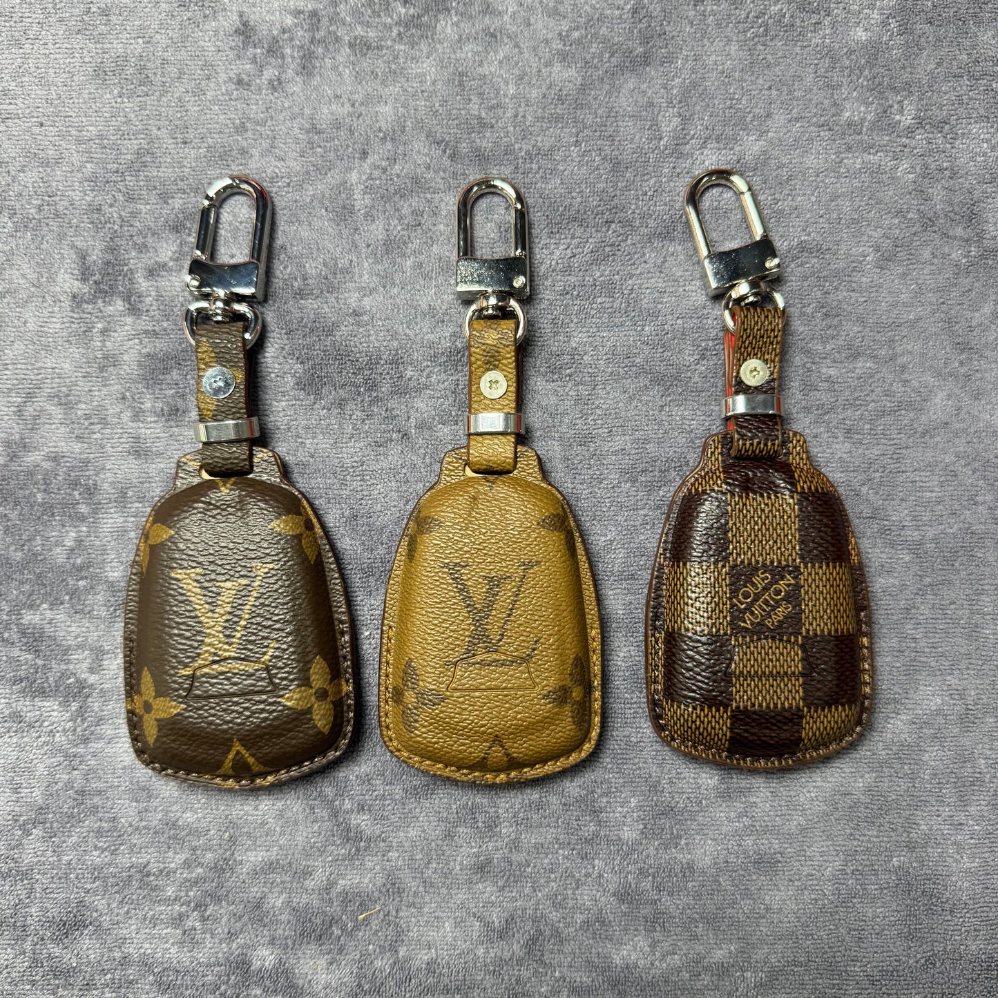 Premium LV Canvas Key Case for Cadillac 2 – Handmade from Authentic Upcycled Louis Vuitton