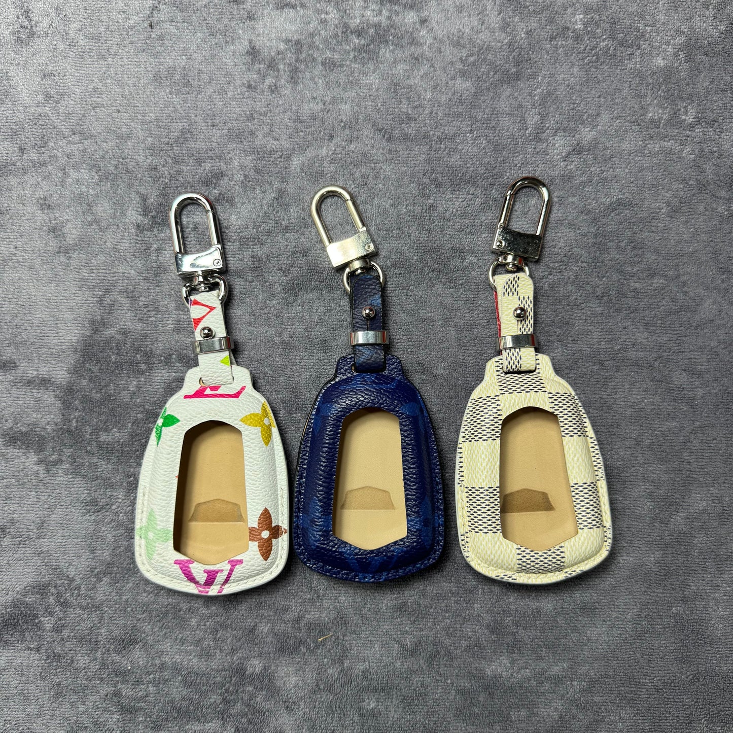 Premium LV Canvas Key Case for Cadillac 2 – Handmade from Authentic Upcycled Louis Vuitton