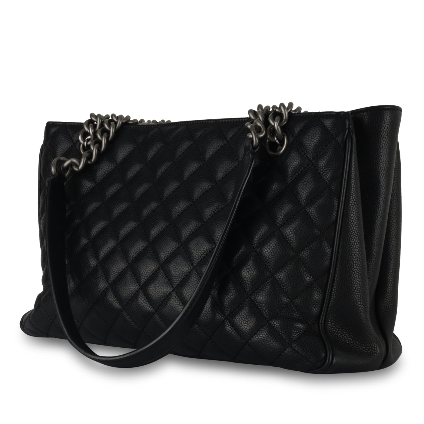 Chanel Quilted Shopper Tote - Black Caviar