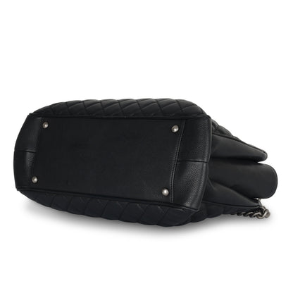Chanel Quilted Shopper Tote - Black Caviar