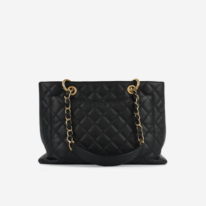 Chanel Shopping Tote Caviar Black Tote Bag Style 6