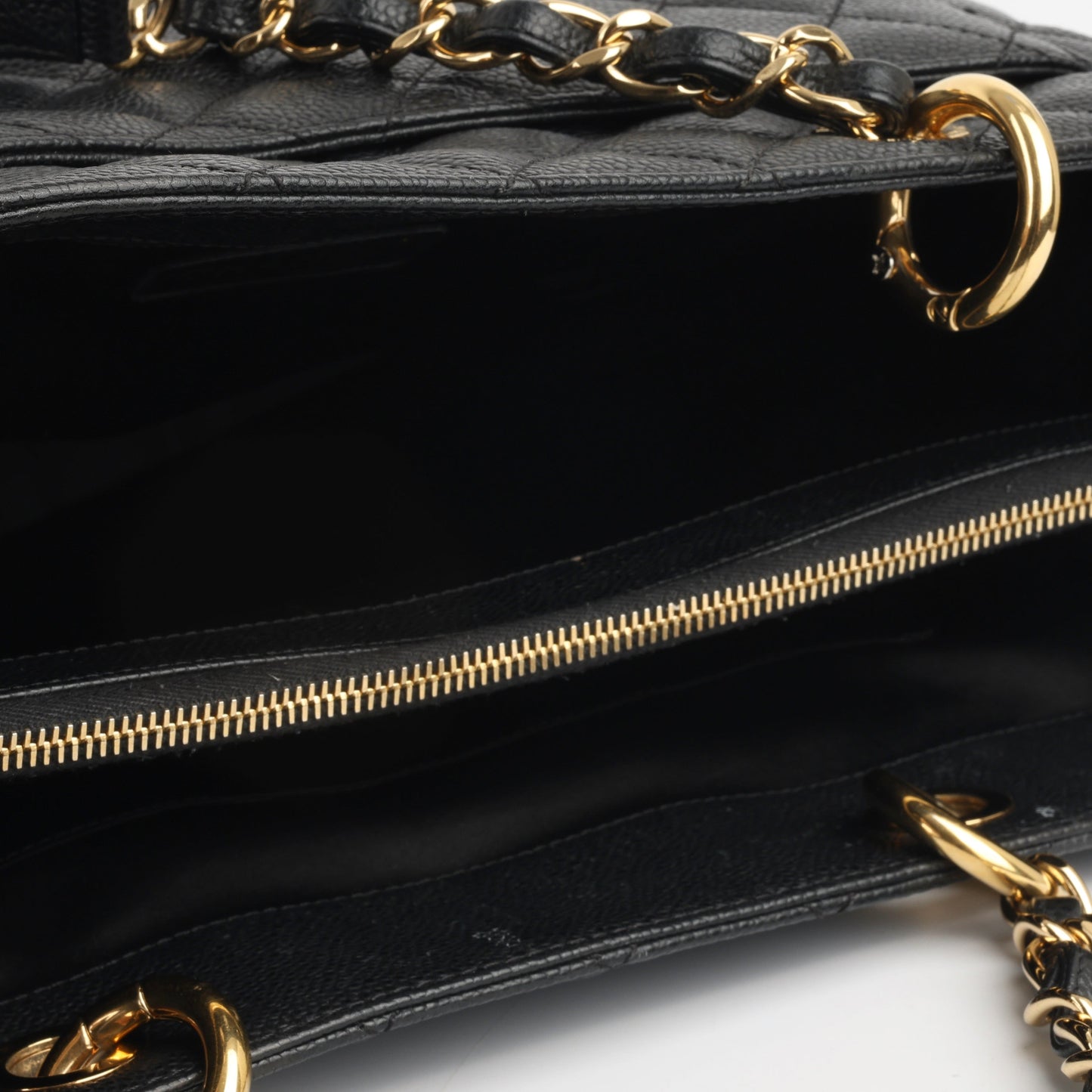 Chanel Shopping Tote Caviar Black Tote Bag Style 6