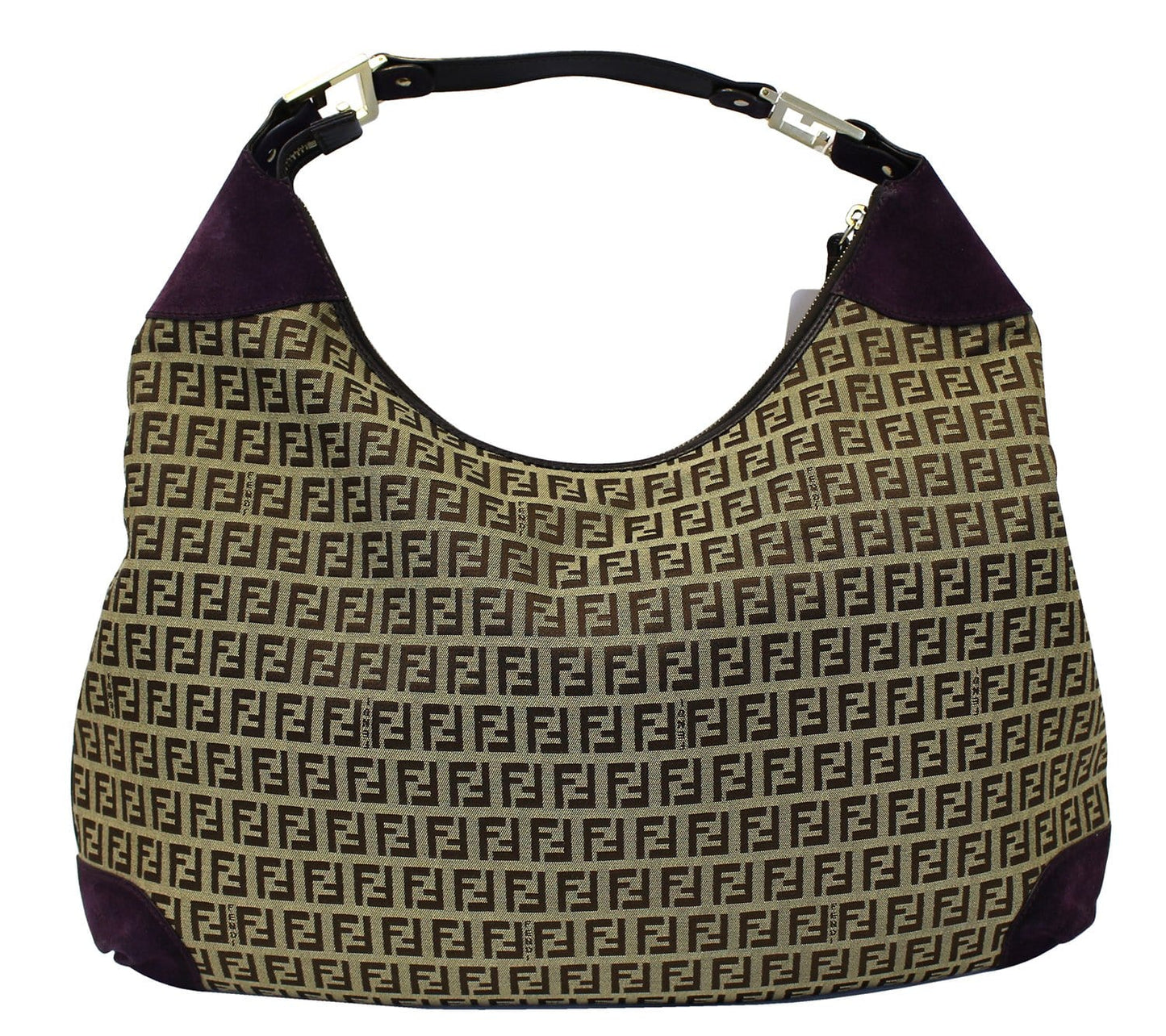 Fendi Leather Brown Shoulder Bag Style 2