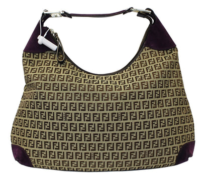 Fendi Canvas Beige Shoulder Bag