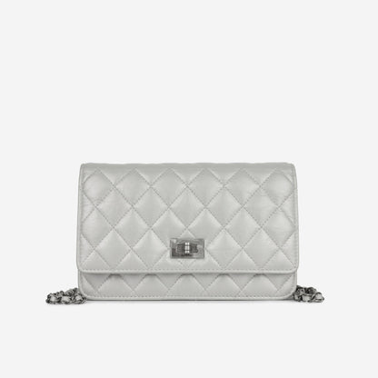 Chanel Classic Flap Caviar Silver Crossbody