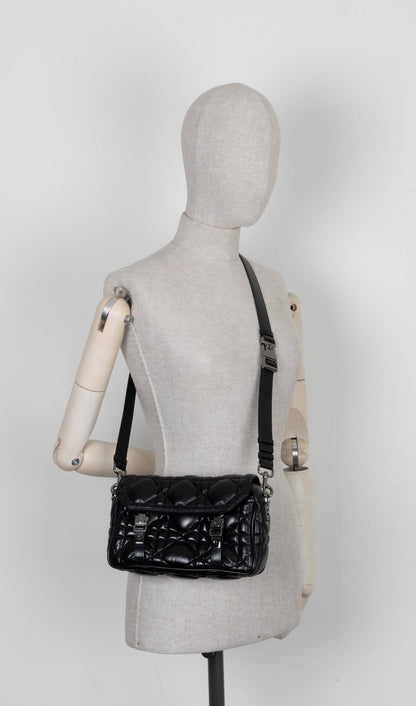 Dior Diorcamp Cannage Bag Black Leather