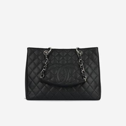 Chanel Shopping Tote Caviar Black Tote Bag Style 8