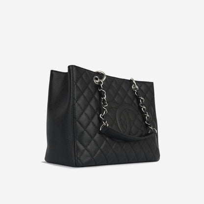 Chanel Shopping Tote Caviar Black Tote Bag Style 8