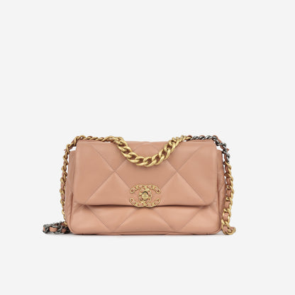 Chanel Chanel 19 Lambskin Black Shoulder Bag Style 29