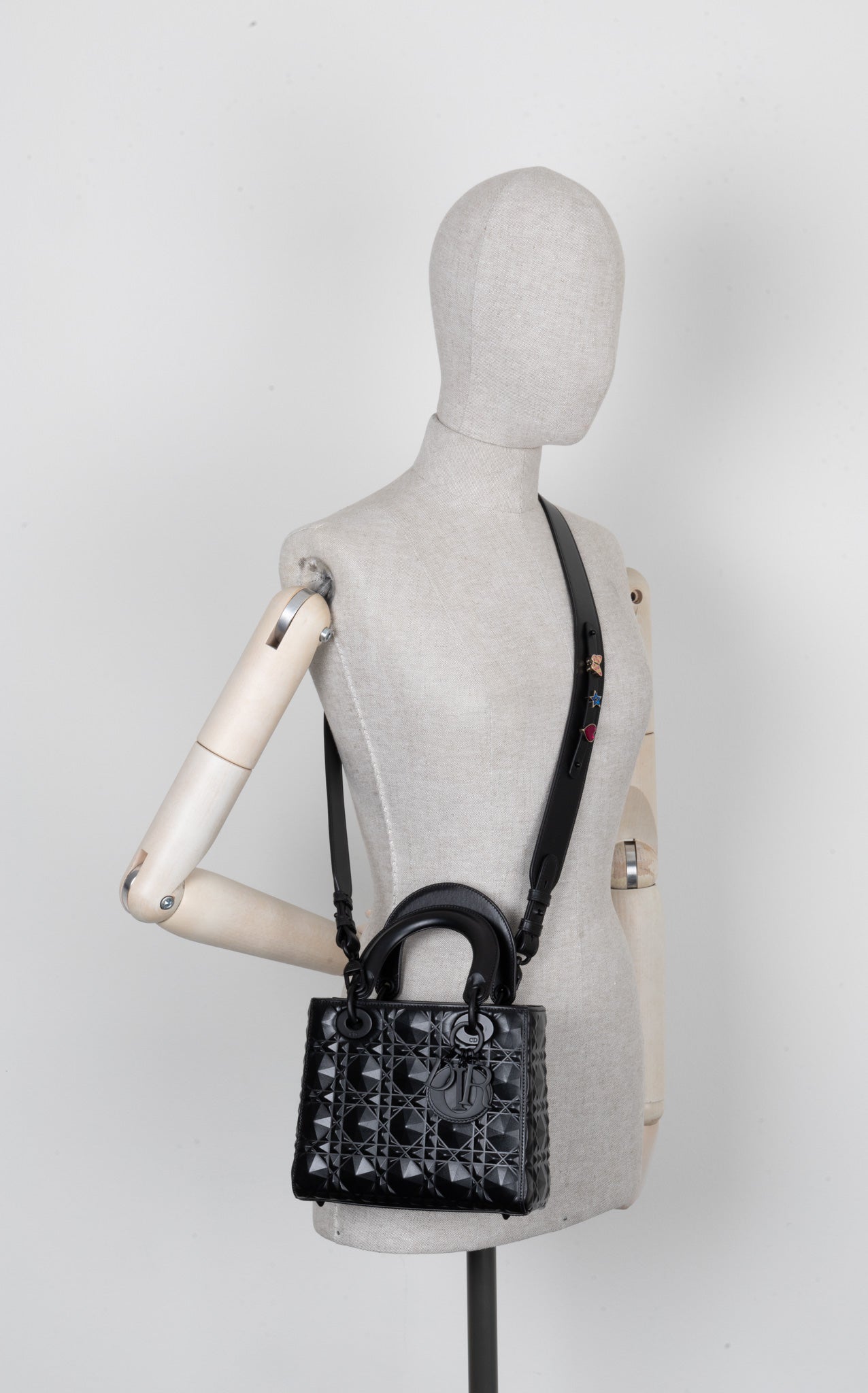 Christian Dior Small Lady Dior My Abcdior Bag Black