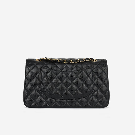 Chanel Classic Flap Lambskin Black Shoulder Bag Style 309