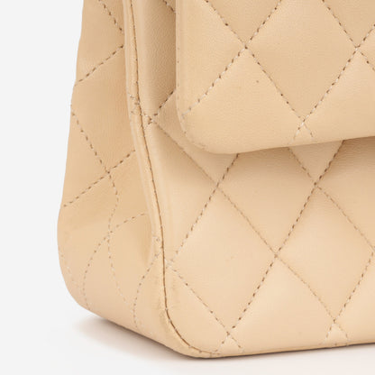 Chanel Classic Flap Lambskin Black Shoulder Bag Style 61