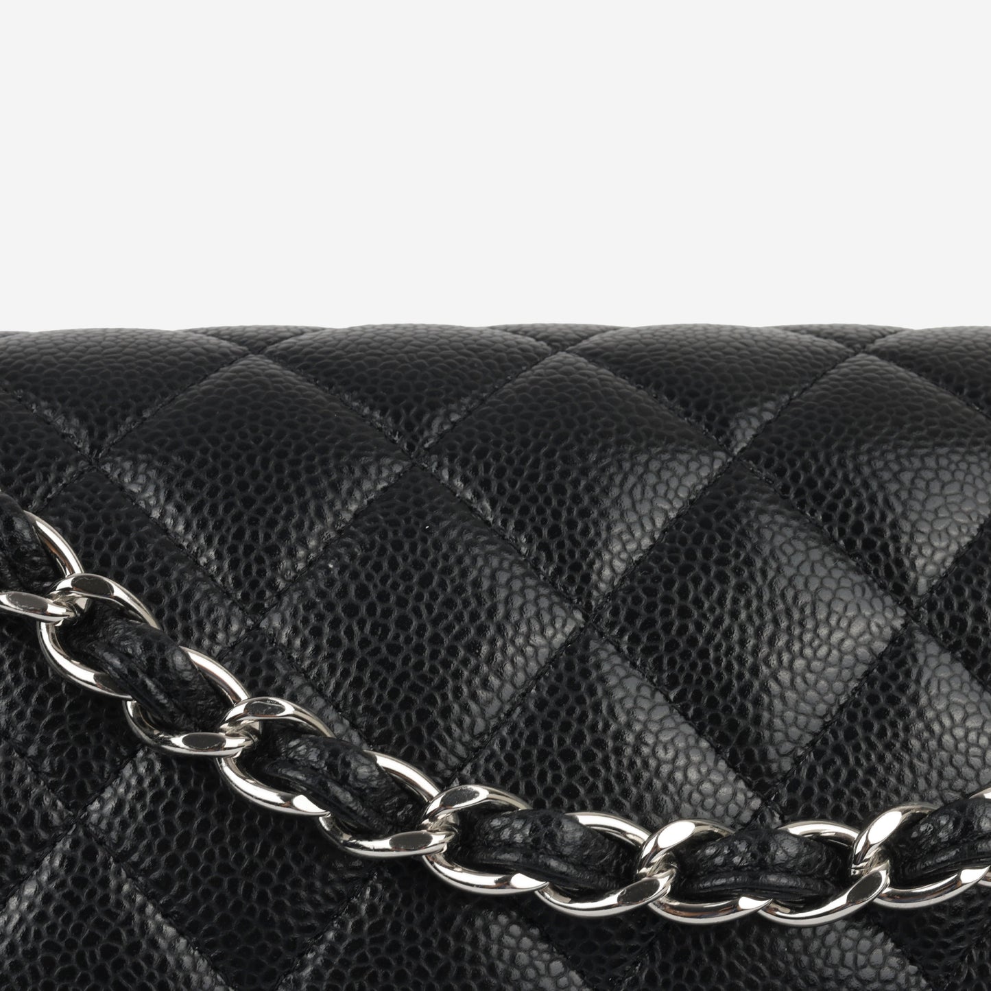 Chanel Classic Flap Lambskin Black Shoulder Bag Style 87