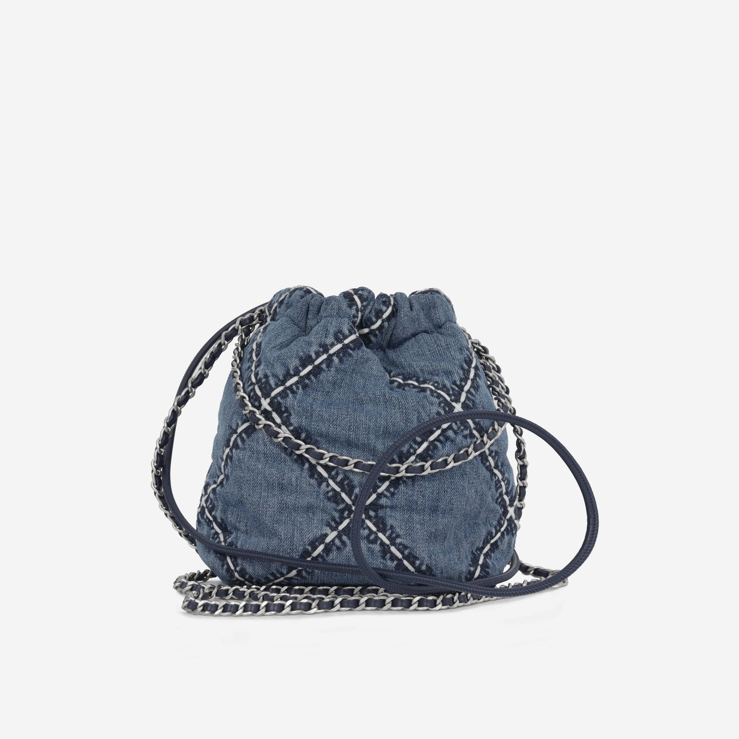Chanel Chanel 22 Quilted Silver Shoulder Bag