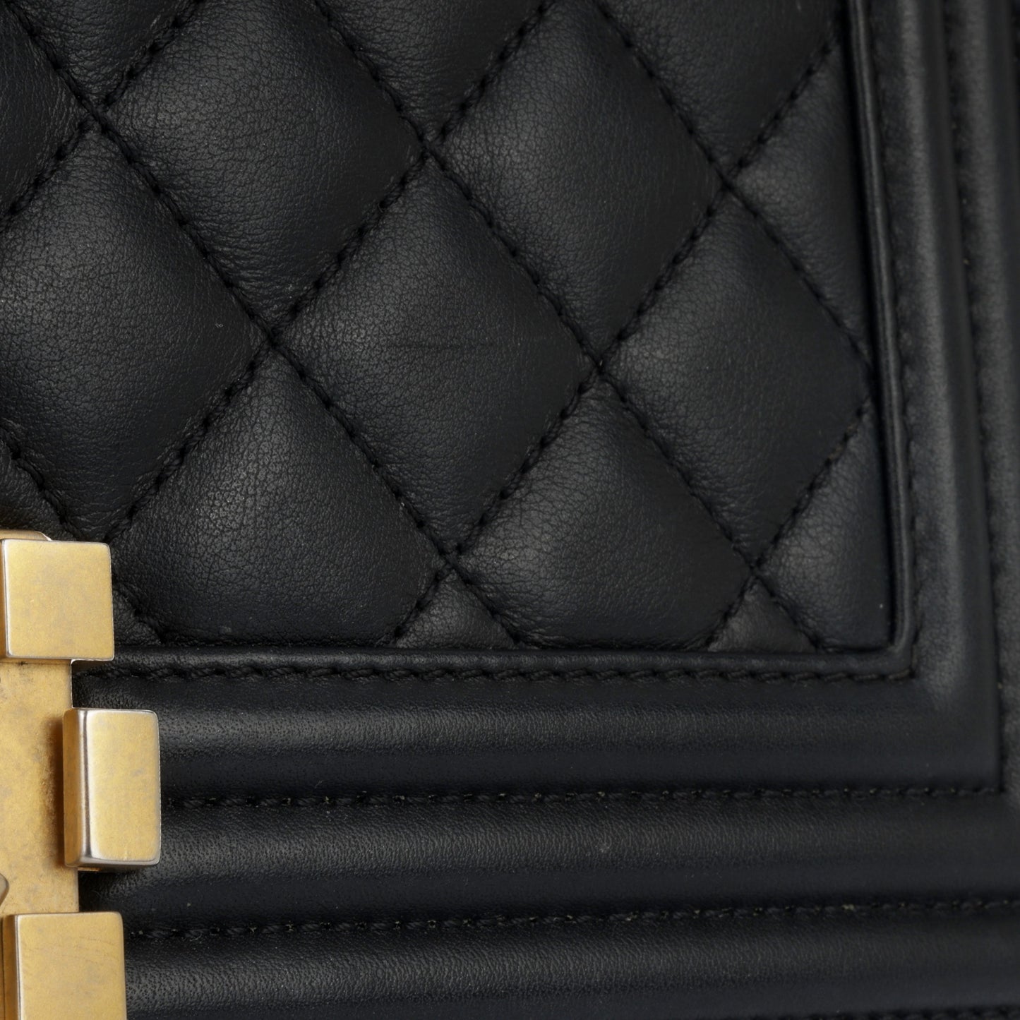 Chanel Boy Bag Lambskin Black Shoulder Bag Style 17