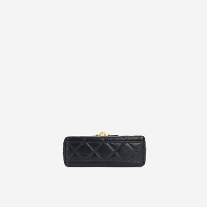 Chanel Kelly Lambskin Black Shoulder Bag Style 5