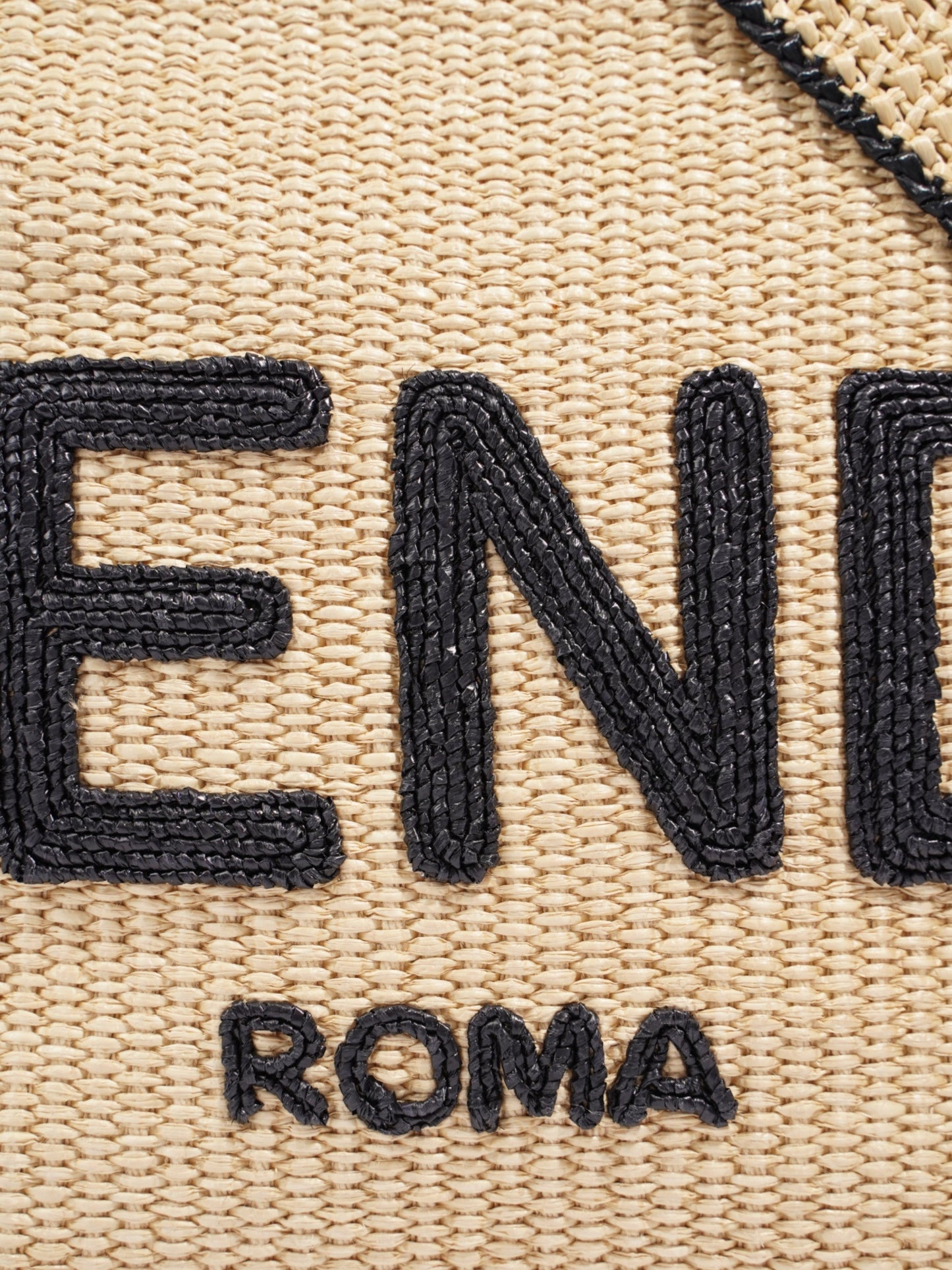 Fendi Sunshine Leather Black Tote Bag Black