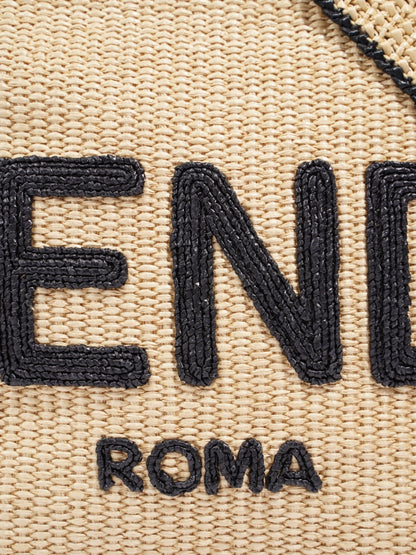 Fendi Sunshine Leather Black Tote Bag Black